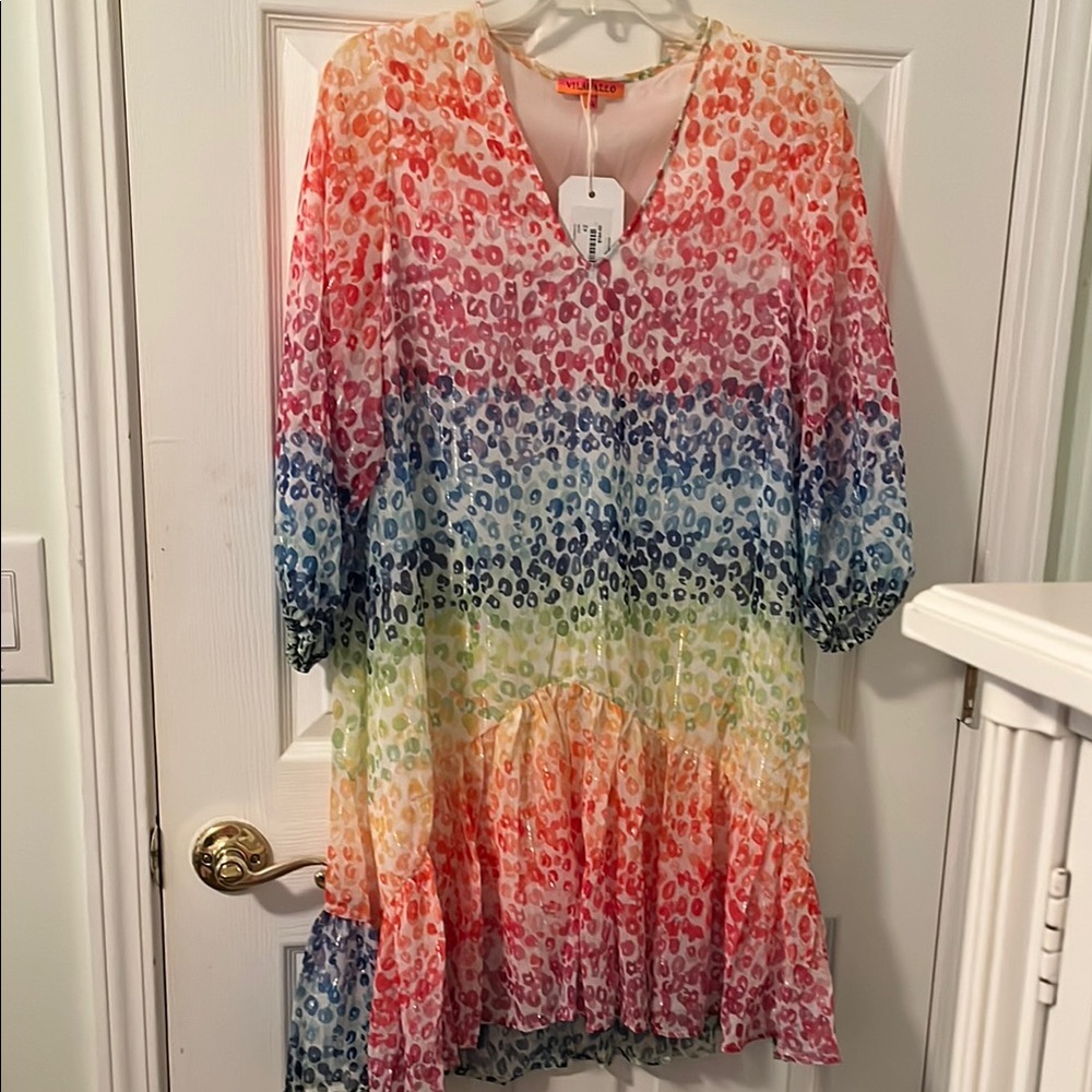 Multicolor Leopard Print Dress